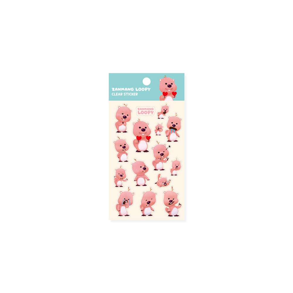 Kakao Friends x Zanmang Loopy - Jazzy Clear Sticker