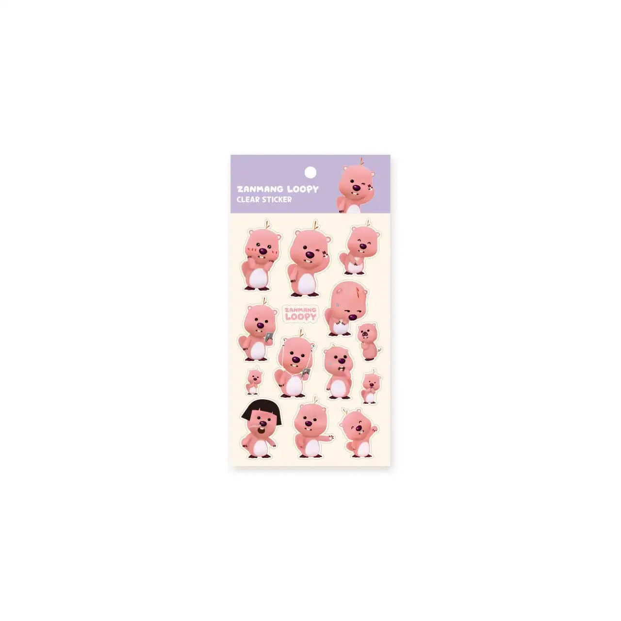 Kakao Friends x Zanmang Loopy - Jazzy Clear Sticker - Kakao Friends x Zanmang Loopy - Home & Living, Accessories - Harumio