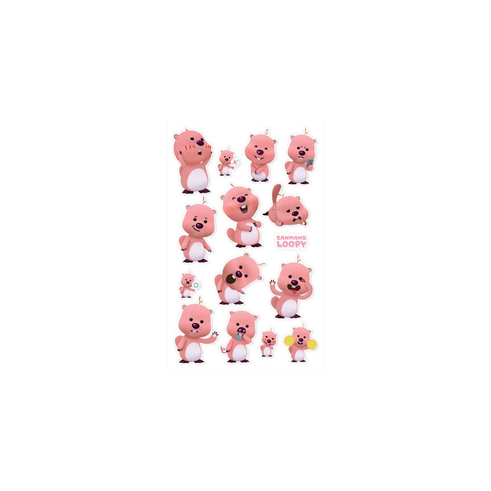Kakao Friends x Zanmang Loopy - Jazzy Clear Sticker