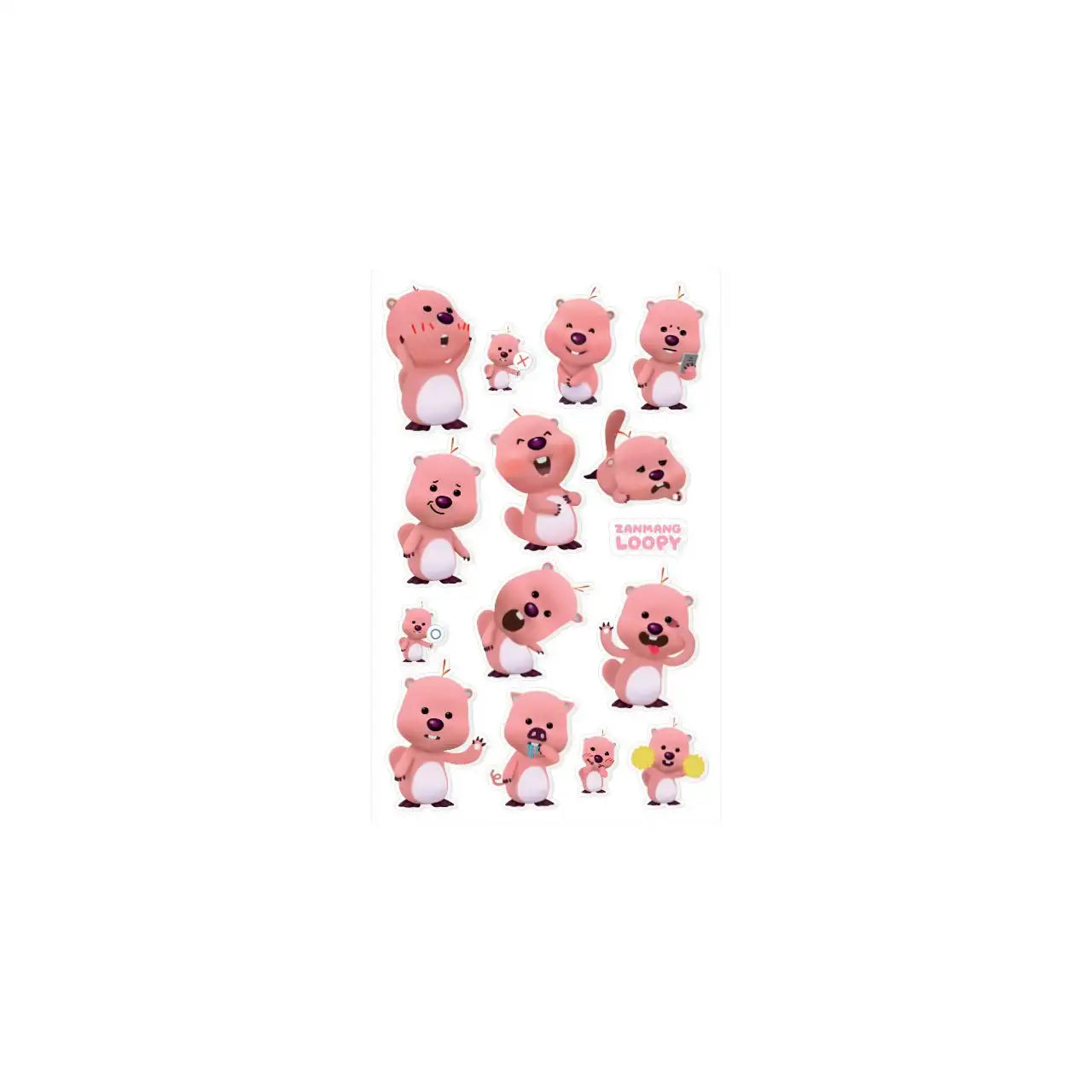 Kakao Friends x Zanmang Loopy - Jazzy Clear Sticker - Kakao Friends x Zanmang Loopy - Home & Living, Accessories - Harumio