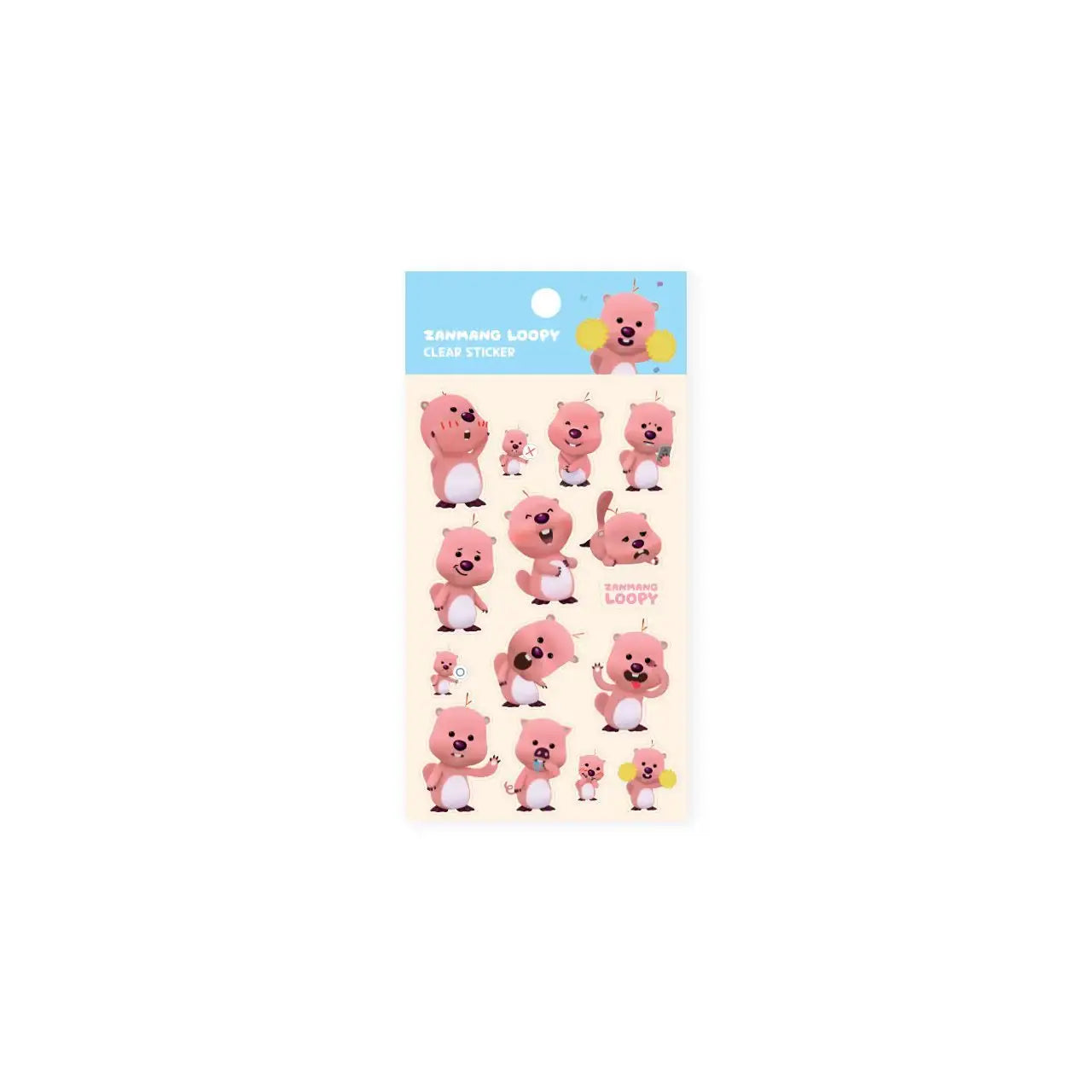 Kakao Friends x Zanmang Loopy - Clear Sticker - Kakao Friends - Sticker - Harumio
