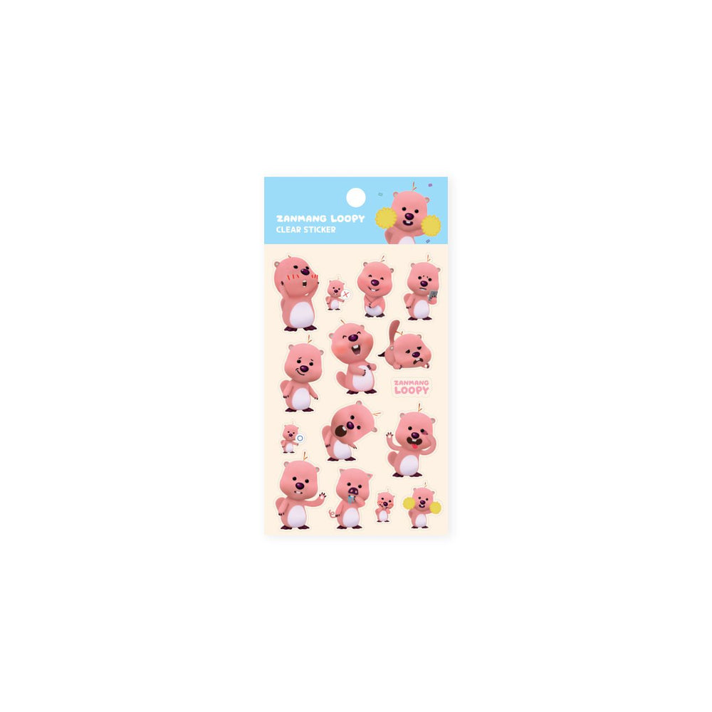 Kakao Friends x Zanmang Loopy - Jazzy Clear Sticker