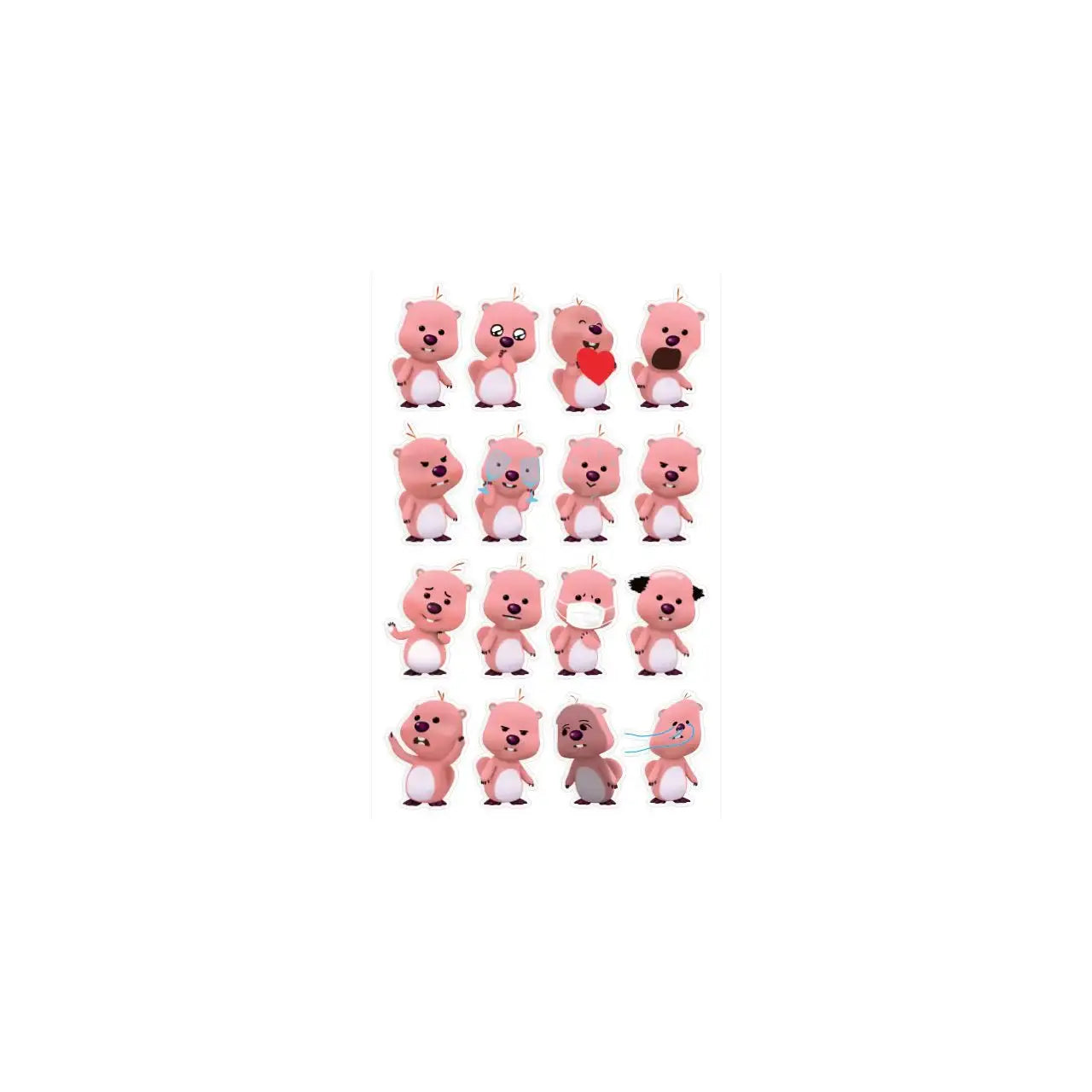 Kakao Friends x Zanmang Loopy - Jazzy Clear Sticker - Kakao Friends x Zanmang Loopy - Home & Living, Accessories - Harumio