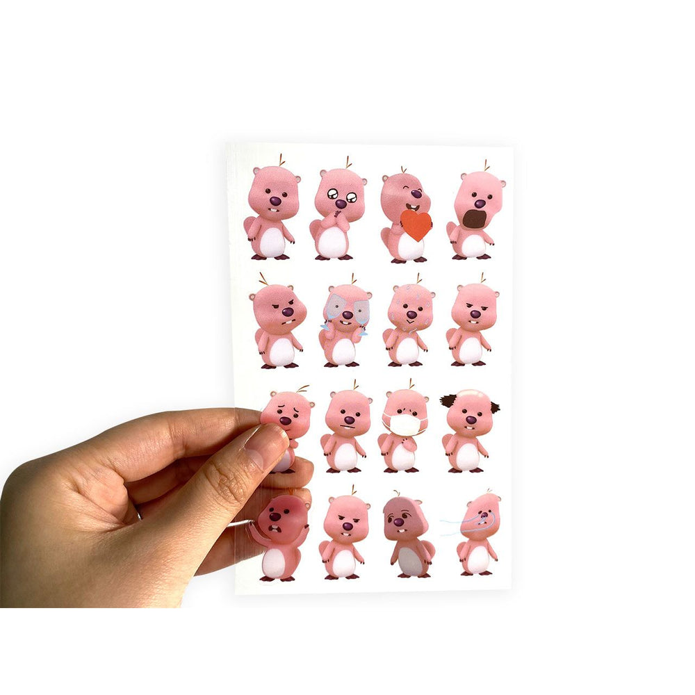 Kakao Friends x Zanmang Loopy - Jazzy Clear Sticker