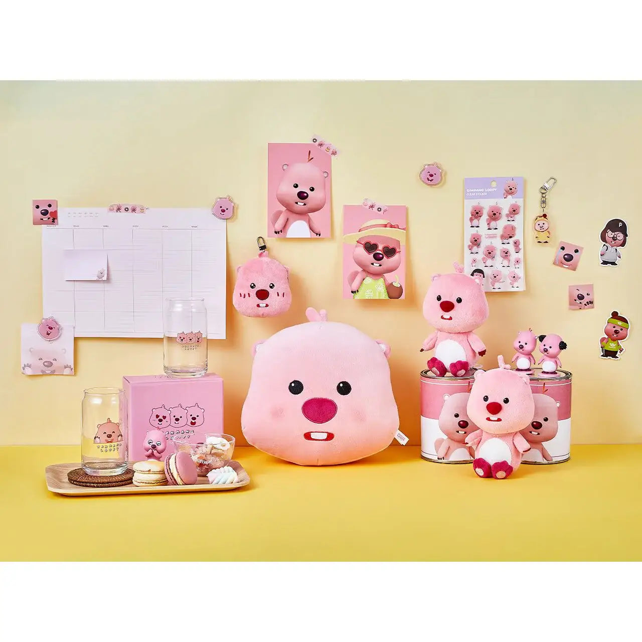 Kakao Friends x Zanmang Loopy - Mini Face Cushion - Kakao Friends x Zanmang Loopy - Plush - Harumio