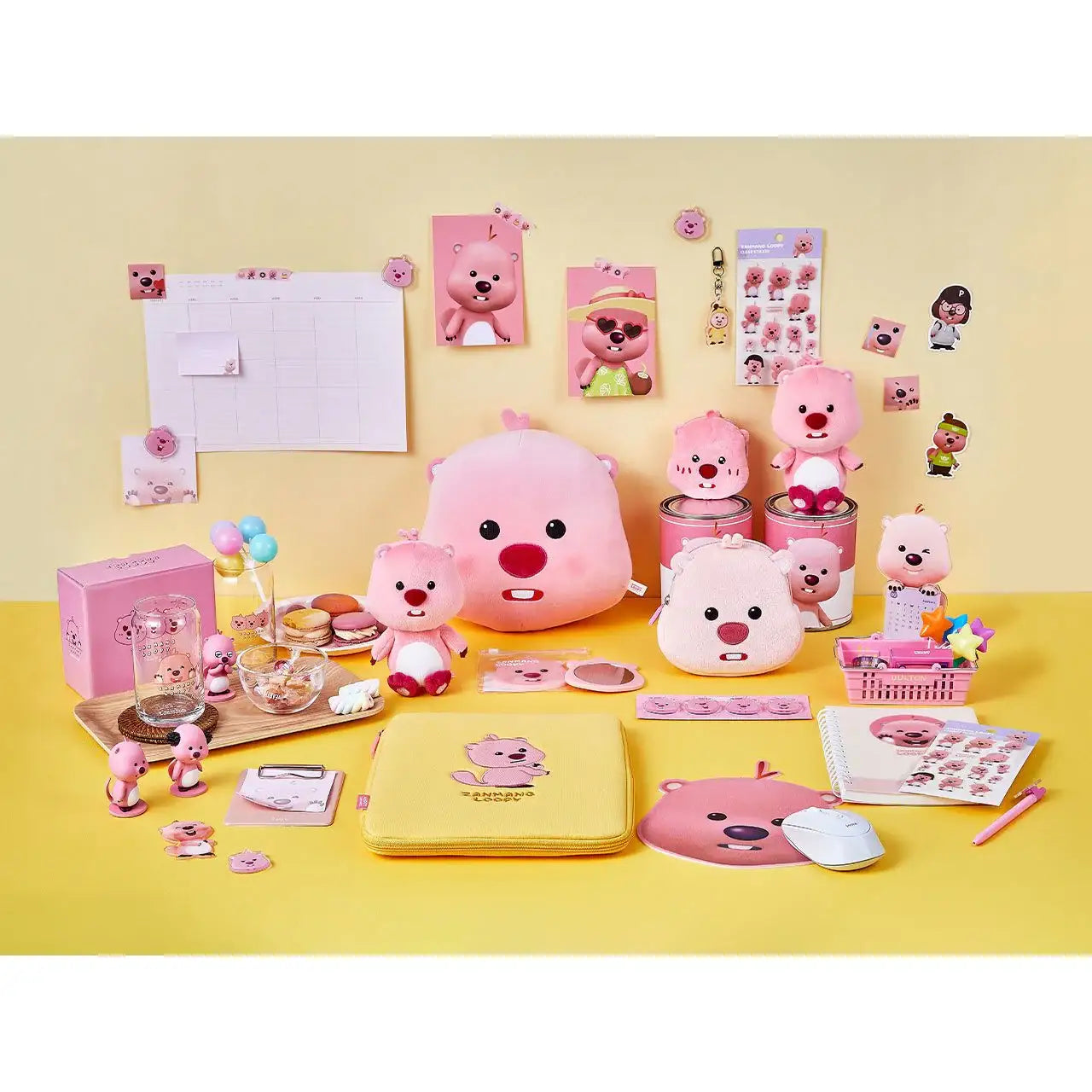 Kakao Friends x Zanmang Loopy - Mini Face Cushion - Kakao Friends x Zanmang Loopy - Plush - Harumio