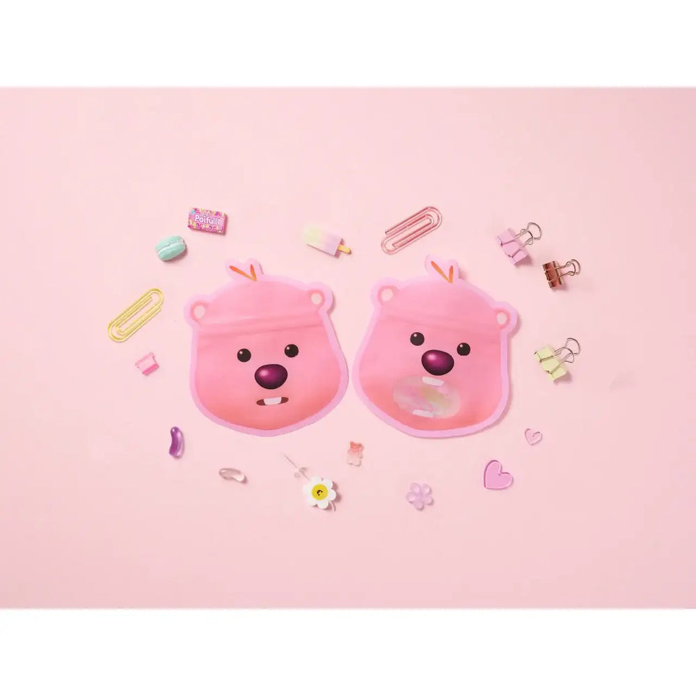 Kakao Friends x Zanmang Loopy - Face Zipper Bag Set (4pcs) - Kakao Friends - Home & Living, Accessories - Harumio