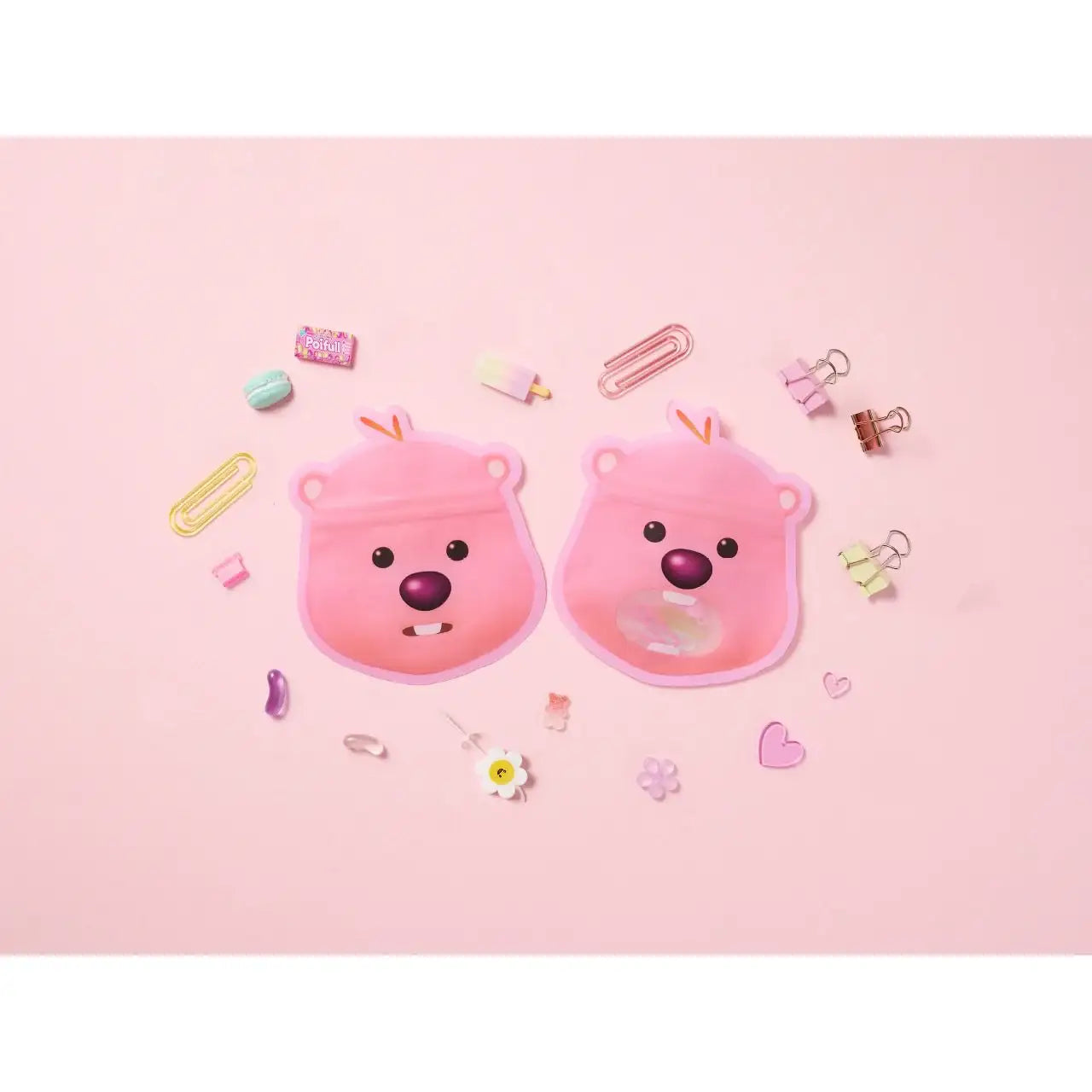 Kakao Friends x Zanmang Loopy - Face Zipper Bag Set (4pcs) - Kakao Friends - Home & Living, Accessories - Harumio