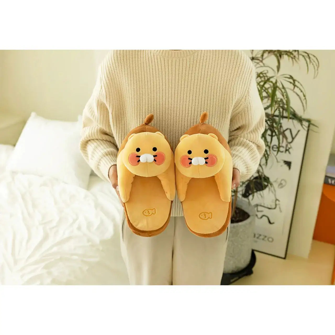 Kakao Friends - Hugging Choonsik Slippers - Kakao Friends - Home & Living, Accessories - Harumio