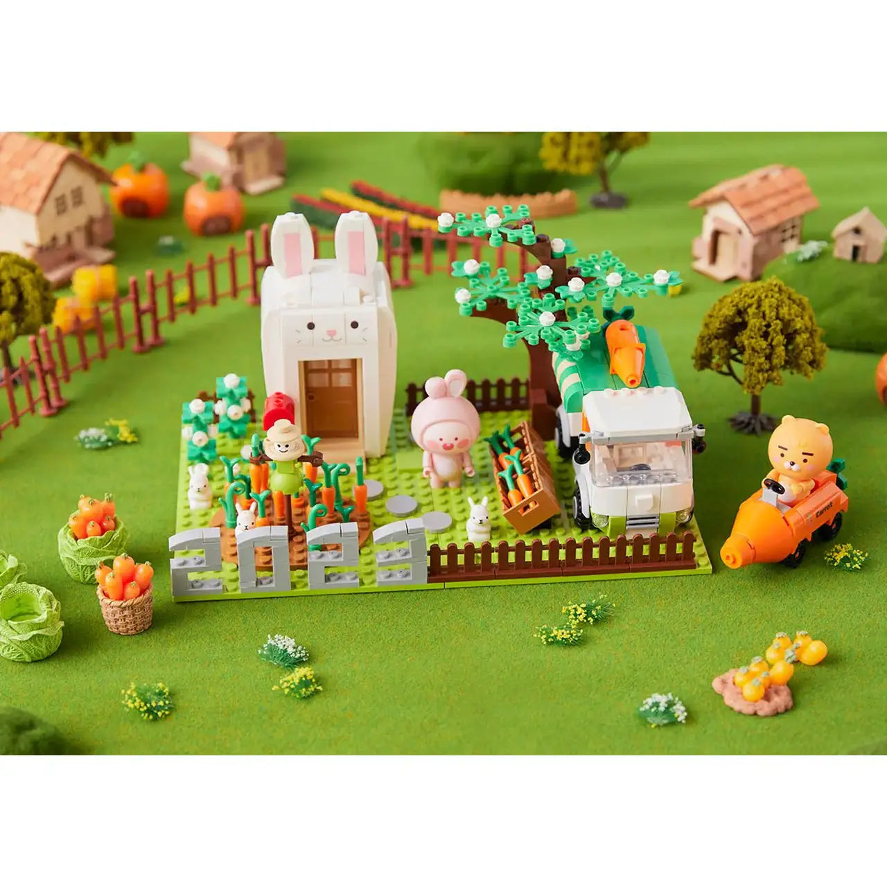 Kakao Friends - Ryan & Apeach Carrot Farm Brick Figure - Kakao Friends - Home & Living, Accessories - Harumio