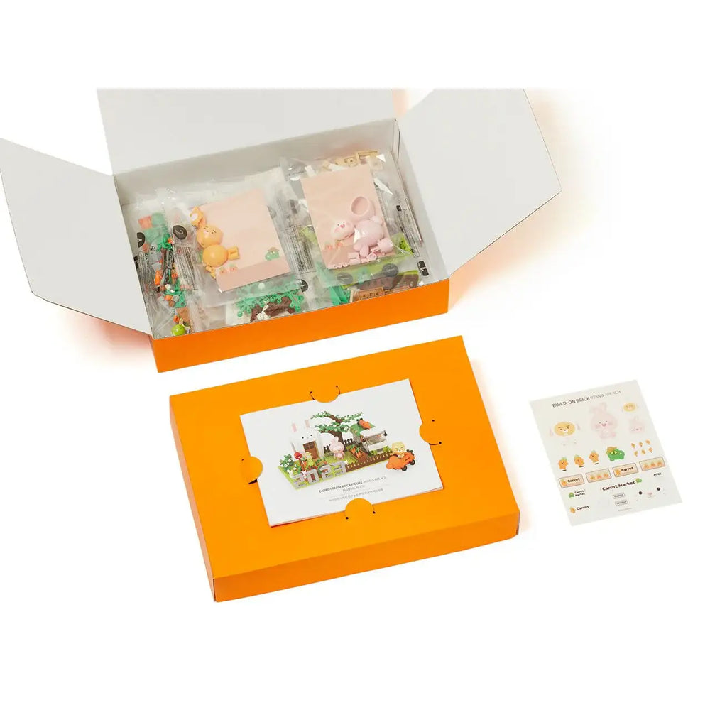 Kakao Friends - Ryan & Apeach Carrot Farm Brick Figure - Kakao Friends - Home & Living, Accessories - Harumio
