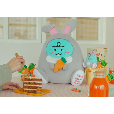 Kakao Friends - Rabbit Jordy Fluffy Plush Doll