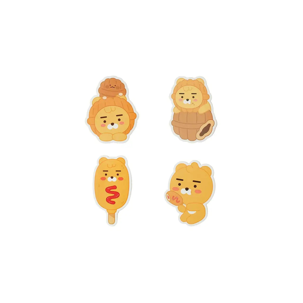 Kakao Friends - Little Friends Snack Sticker Set - Kakao Friends - Home & Living, Accessories - Harumio