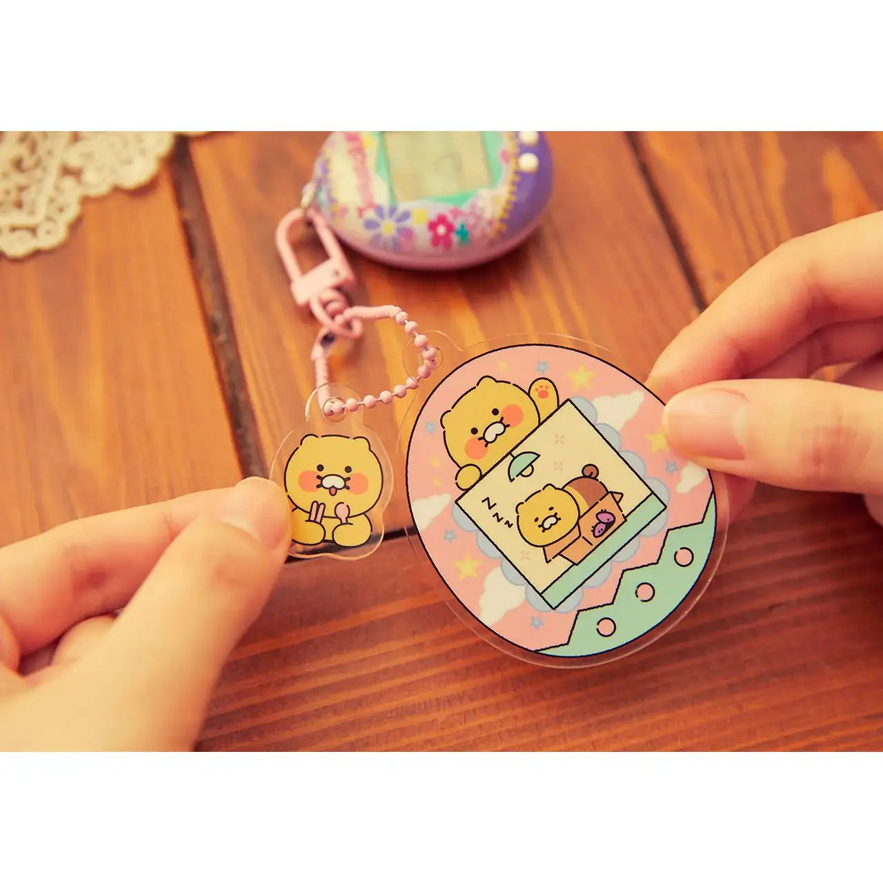 Kakao Friends - Super Awesome Acrylic Keyring - Kakao Friends - Acrylic Keyring - Harumio