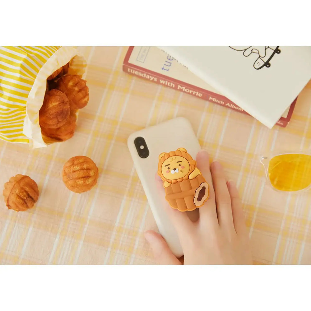 Kakao Friends - Ryan Walnut Cake Phone Grip - Kakao Friends - Home & Living, Accessories - Harumio