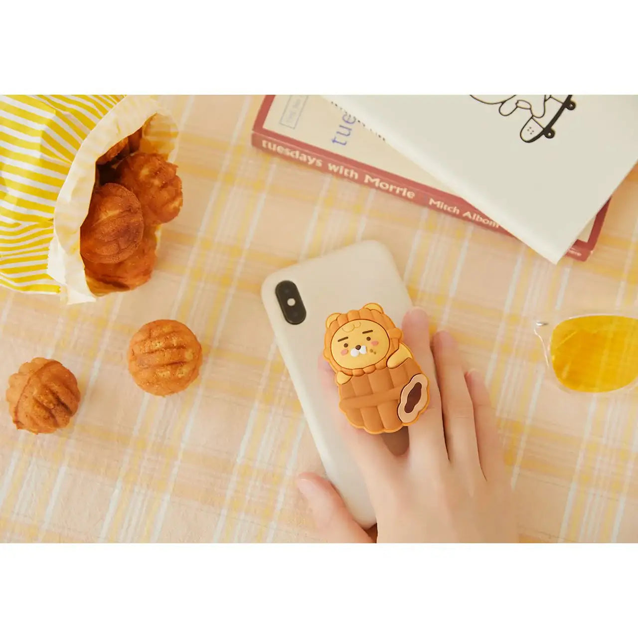 Kakao Friends - Ryan Walnut Cake Phone Grip - Kakao Friends - Home & Living, Accessories - Harumio