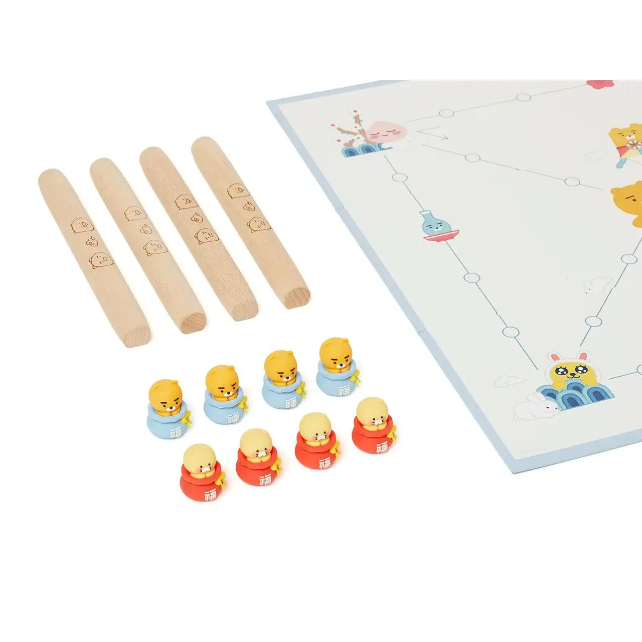 Kakao Friends - Ryan & Choonsik Yut Nori Game - Kakao Friends - Home & Living, Accessories - Harumio