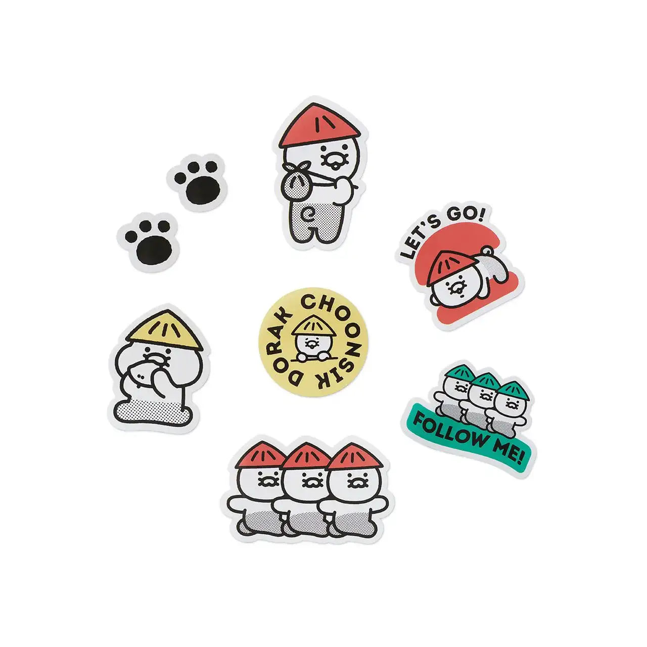 Kakao Friends - Choonsik Dorak Deco Sticker Set - Kakao Friends - Home & Living, Accessories - Harumio