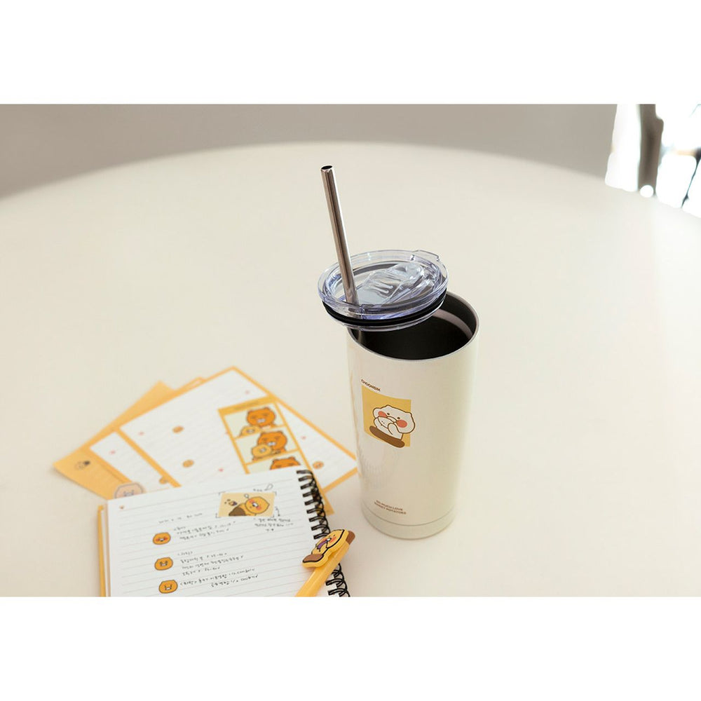 Kakao Friends - Choonsik Straw Stainless Steel Tumbler