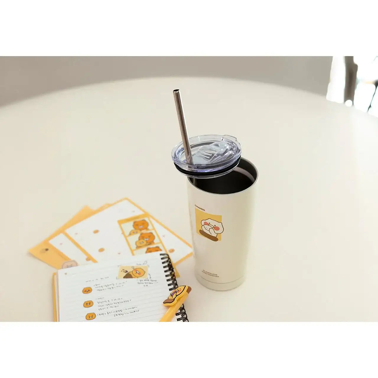 Kakao Friends - Choonsik Straw Stainless Steel Tumbler - Kakao Friends - Home & Living, Accessories - Harumio