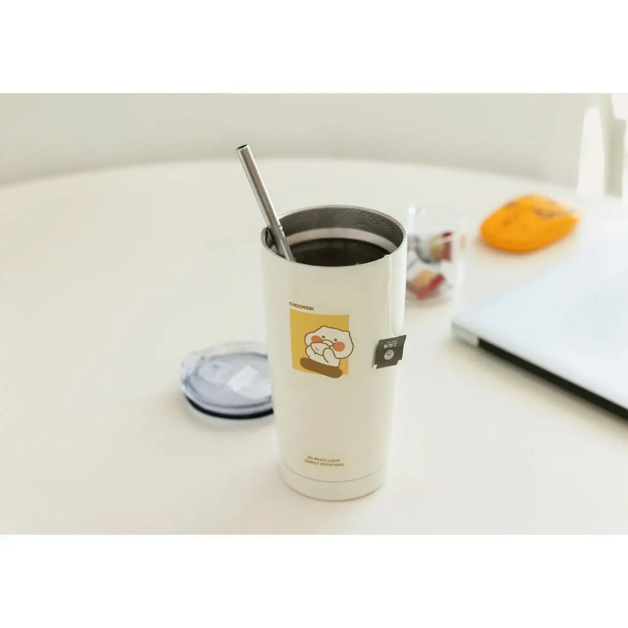 Kakao Friends - Choonsik Straw Stainless Steel Tumbler - Kakao Friends - Home & Living, Accessories - Harumio
