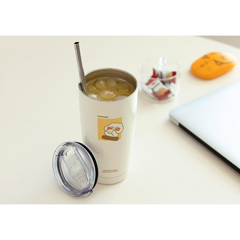 Kakao Friends - Choonsik Straw Stainless Steel Tumbler