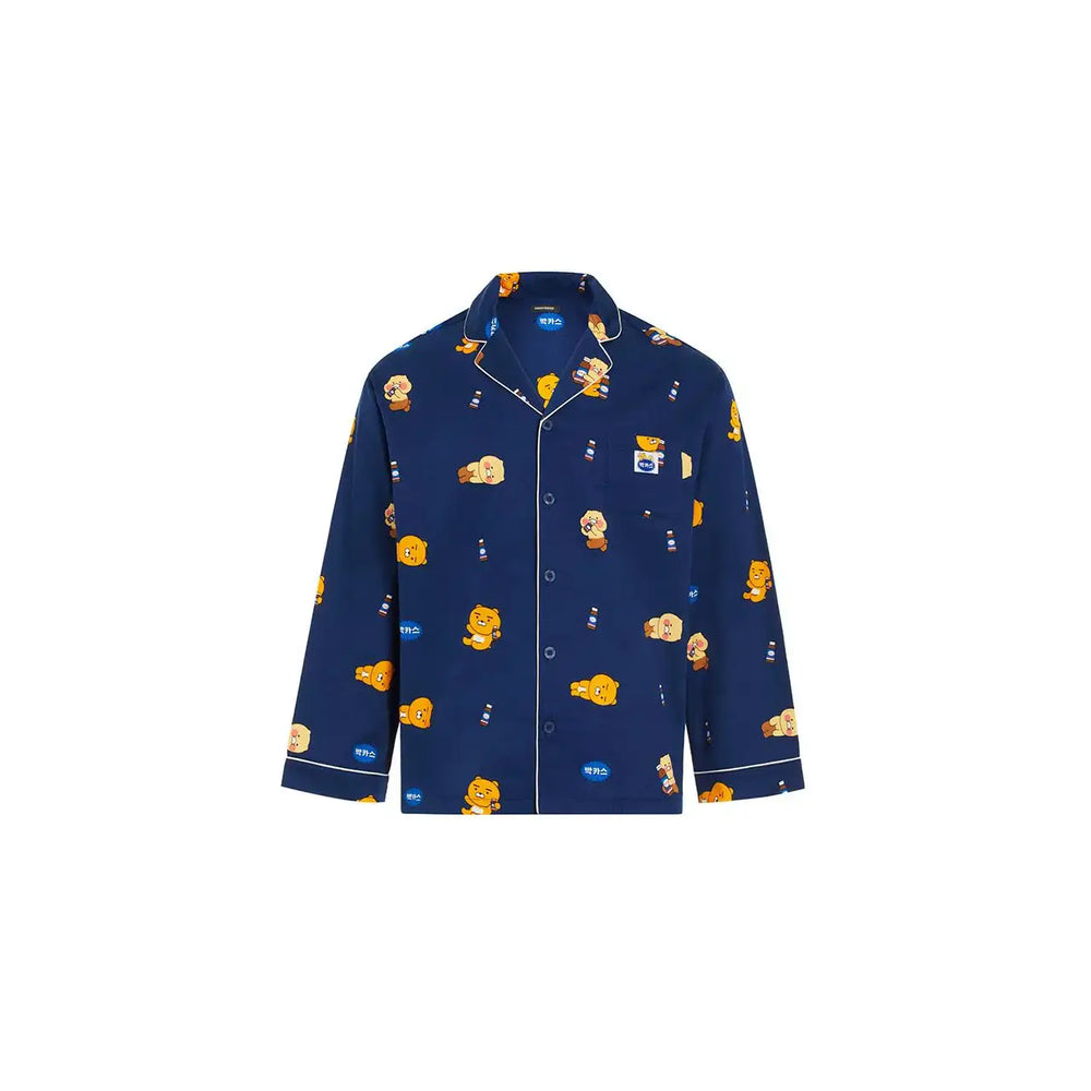 Bacchus x Kakao Friends - Deep Blue Men Pajamas Set - Bacchus x Kakao Friends - Clothing - Harumio