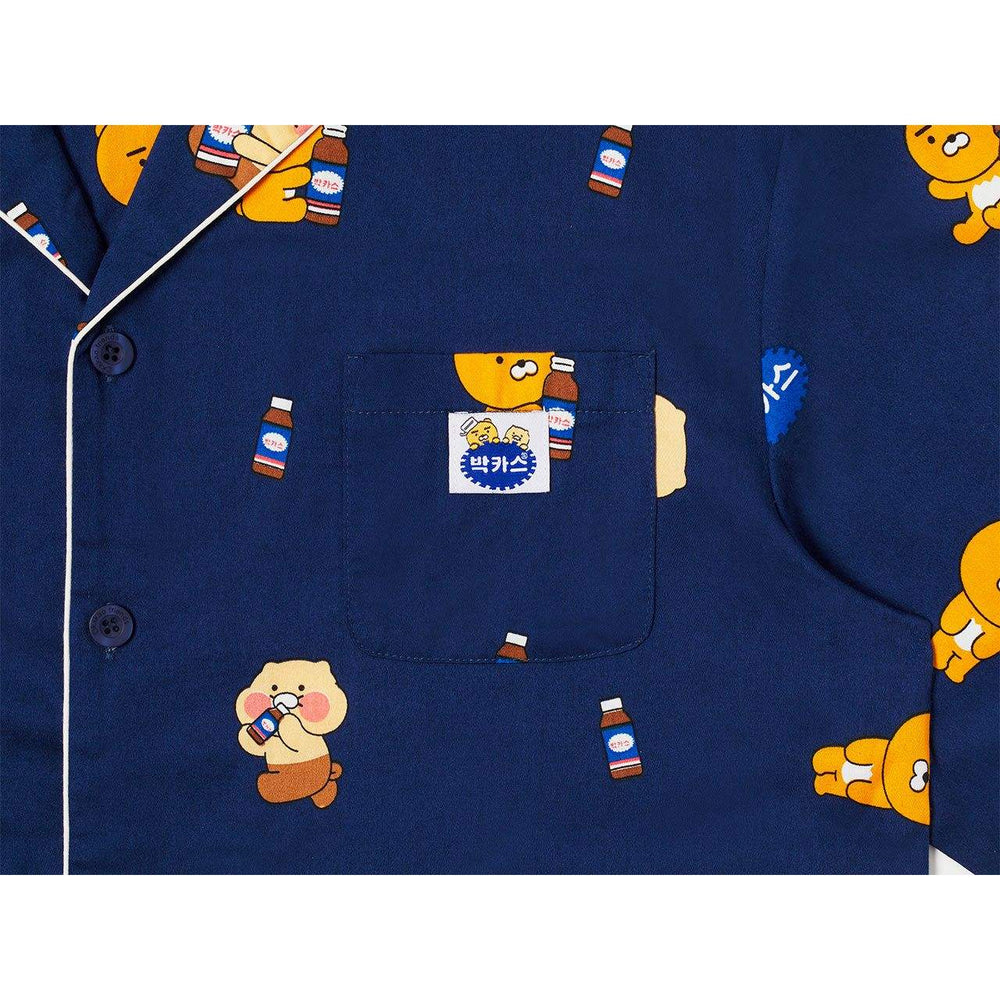 Bacchus x Kakao Friends - Deep Blue Men Pajamas Set