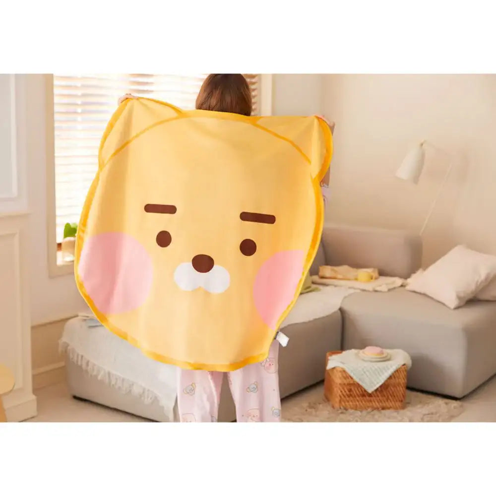 Kakao Friends - Newborn Baby Dreaming Ryan Face Blanket