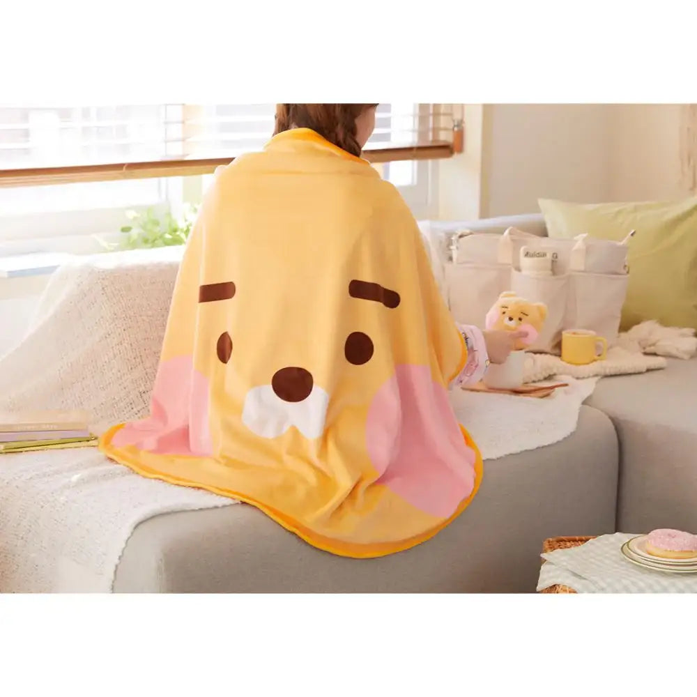 Kakao Friends - Newborn Baby Dreaming Ryan Face Blanket