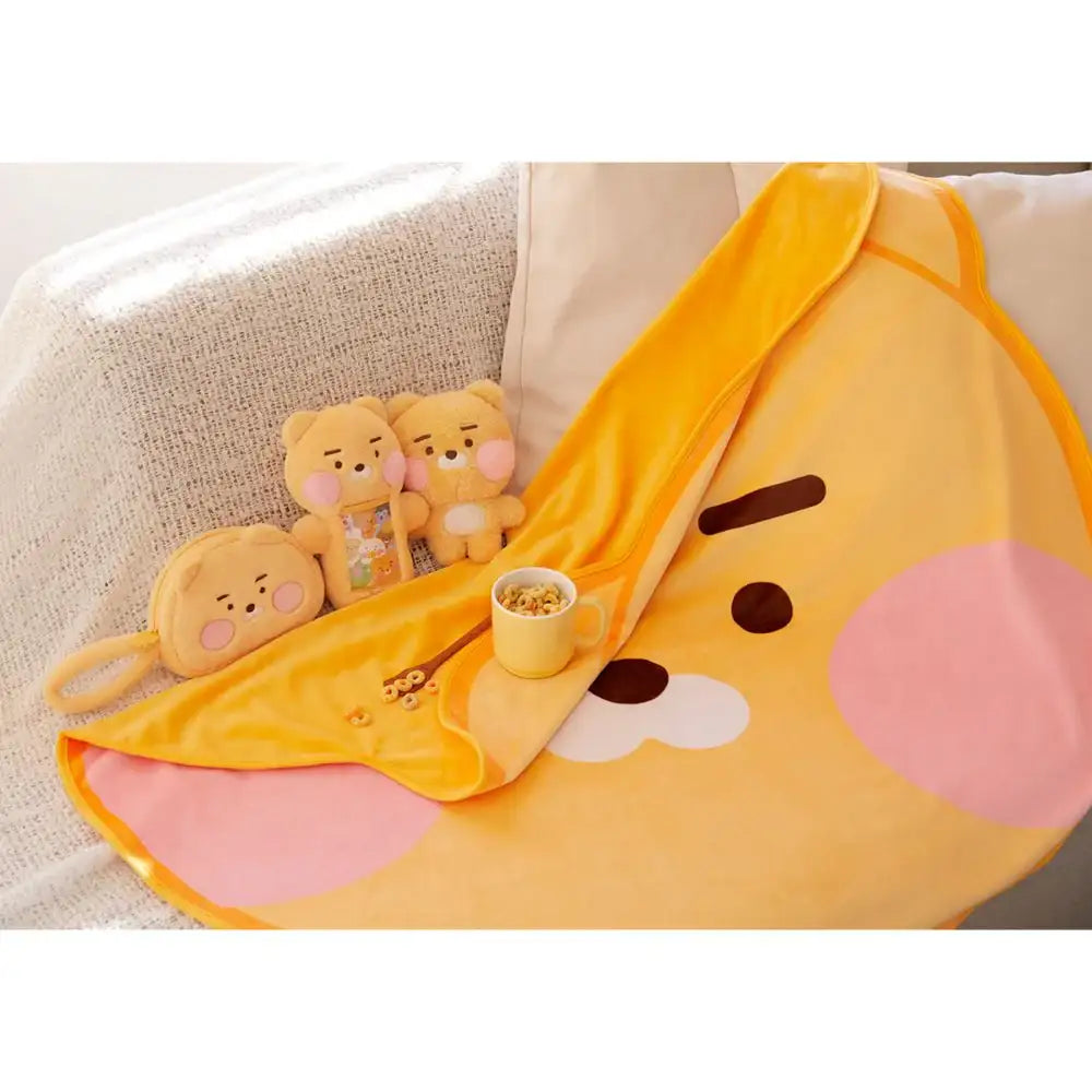 Kakao Friends - Newborn Baby Dreaming Ryan Face Blanket