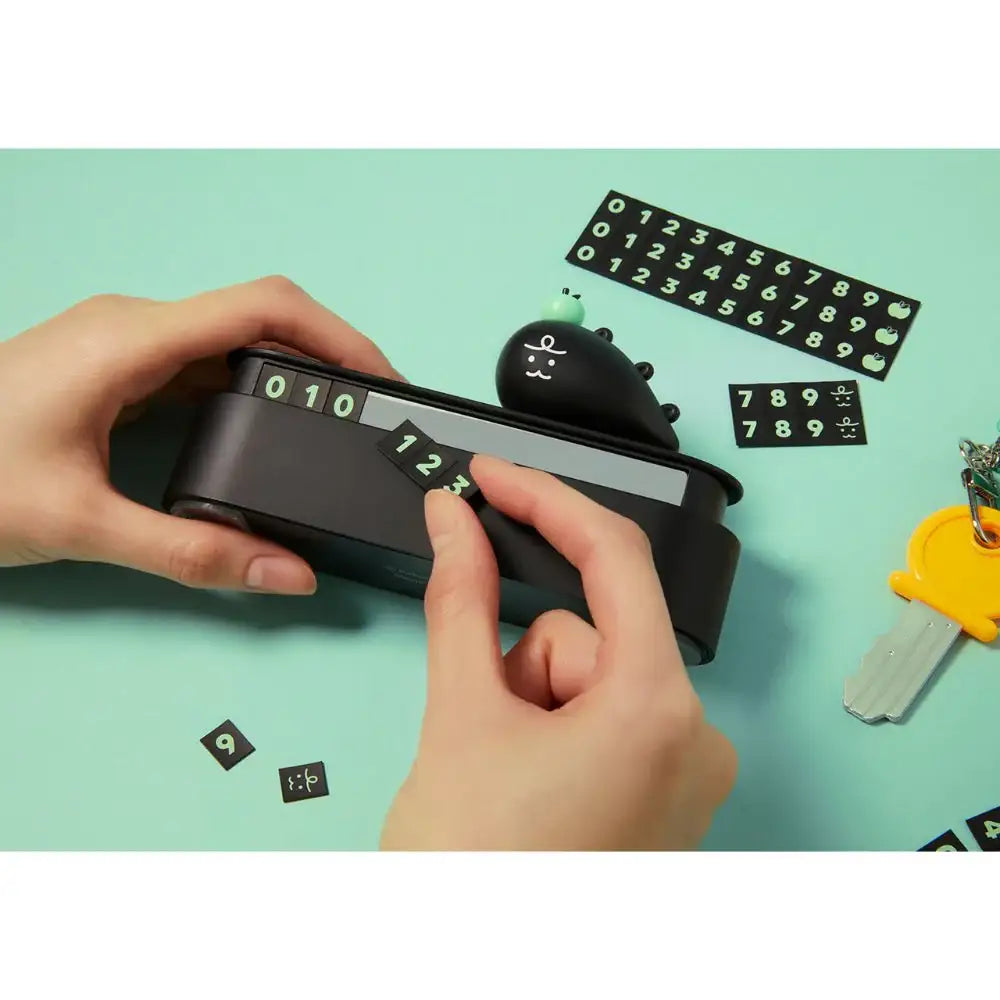 Kakao Friends - Jordy Black Edition Car Parking Number Plate - Kakao Friends - Home & Living, Accessories - Harumio