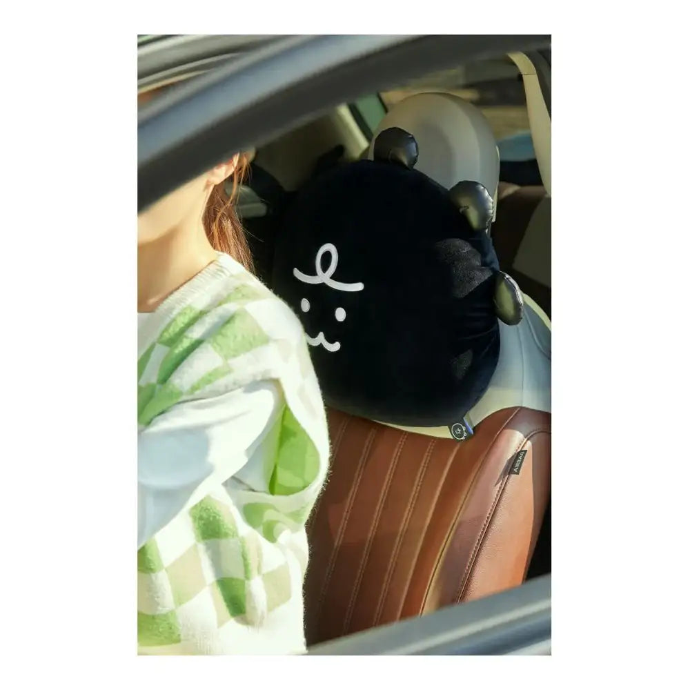 Kakao Friends - Jordy Black Edition Car Back Cushion - Kakao Friends - Home & Living, Accessories - Harumio