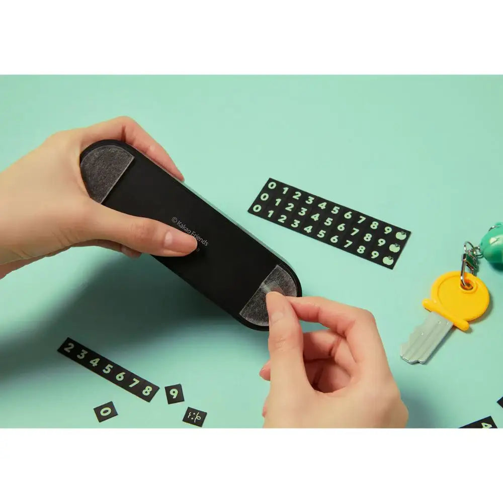 Kakao Friends - Jordy Black Edition Car Parking Number Plate - Kakao Friends - Home & Living, Accessories - Harumio