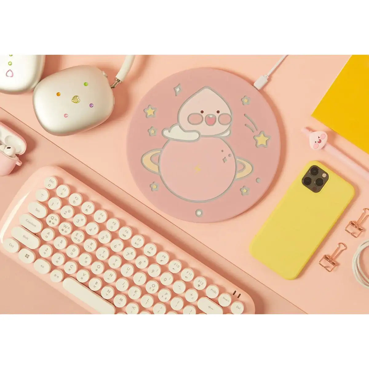 Kakao Friends - Life Peach Princess Little Apeach Wireless Charger - Kakao Friends - Home & Living, Accessories - Harumio