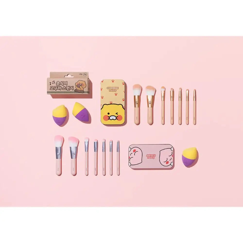 Kakao Friends - Makeup Brush Kit Set - Kakao Friends - Home & Living, Accessories - Harumio
