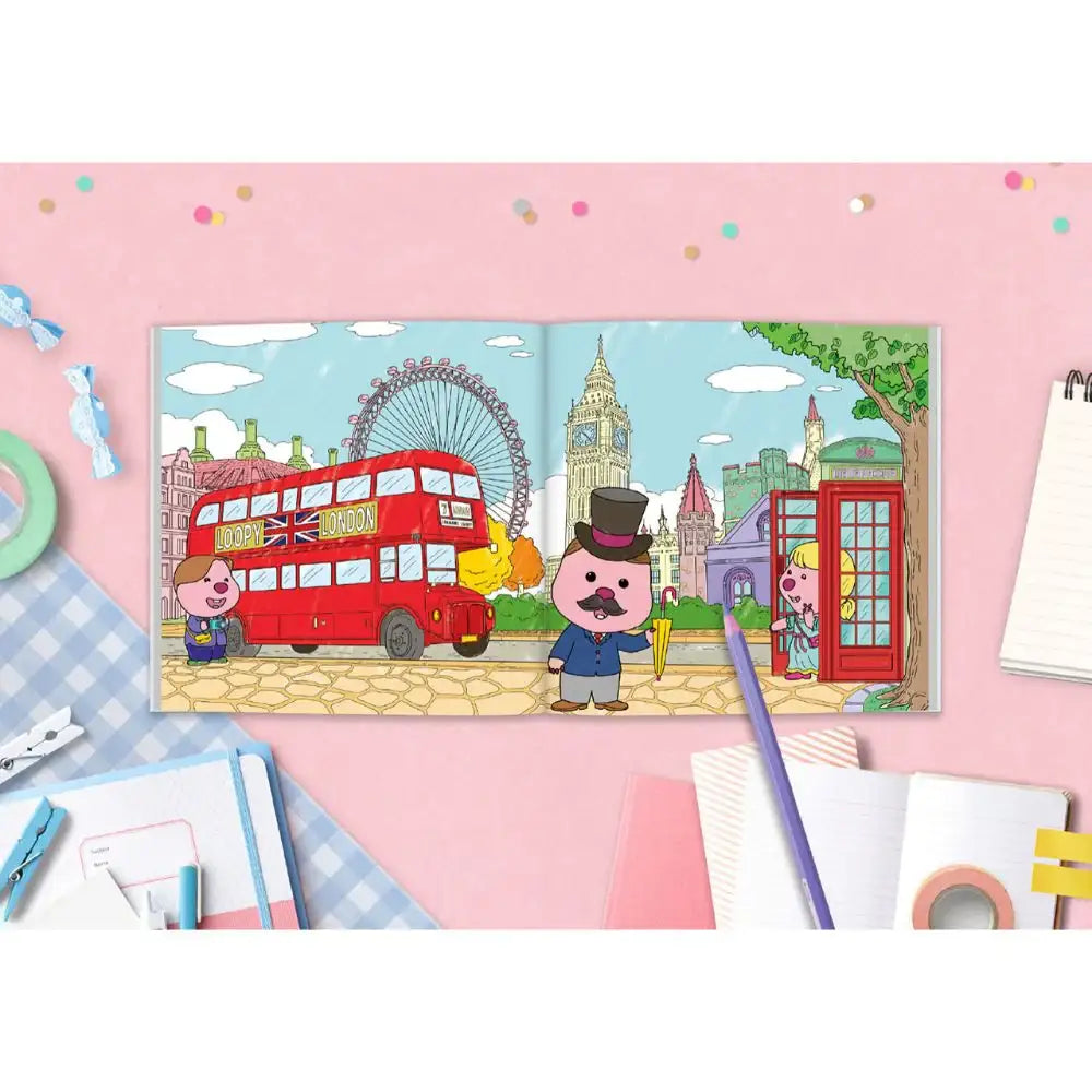 Kakao Friends x Zanmang Loopy - Coloring Book - Kakao Friends - Coloring Book - Harumio