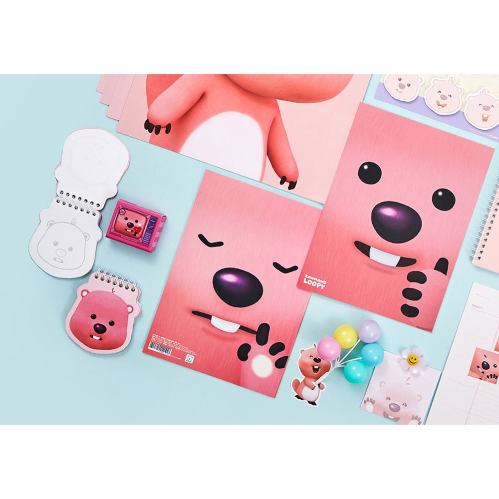 Kakao Friends x Zanmang Loopy - Face Spring Notebook