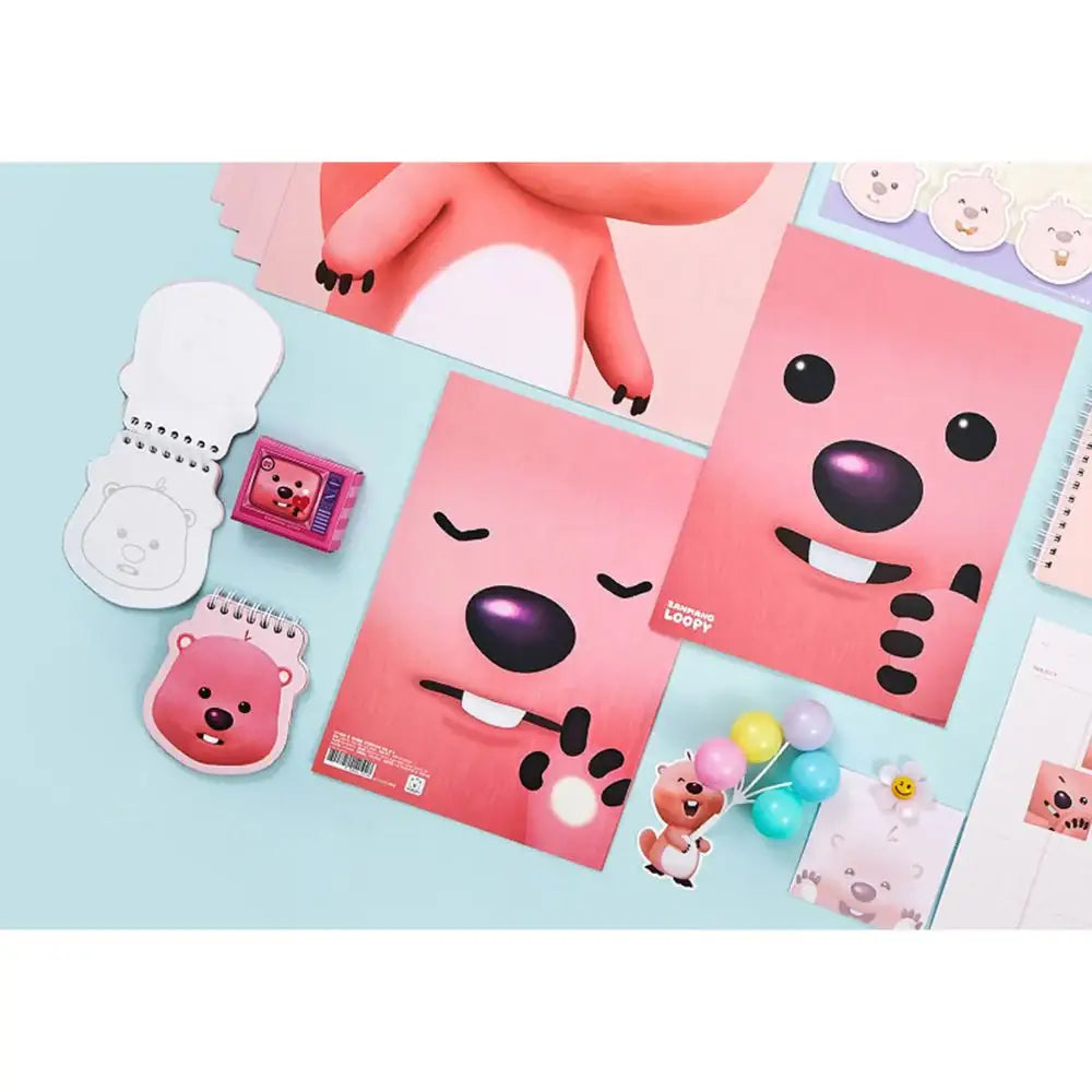 Kakao Friends x Zanmang Loopy - Face Spring Notebook - Kakao Friends - Notebook - Harumio