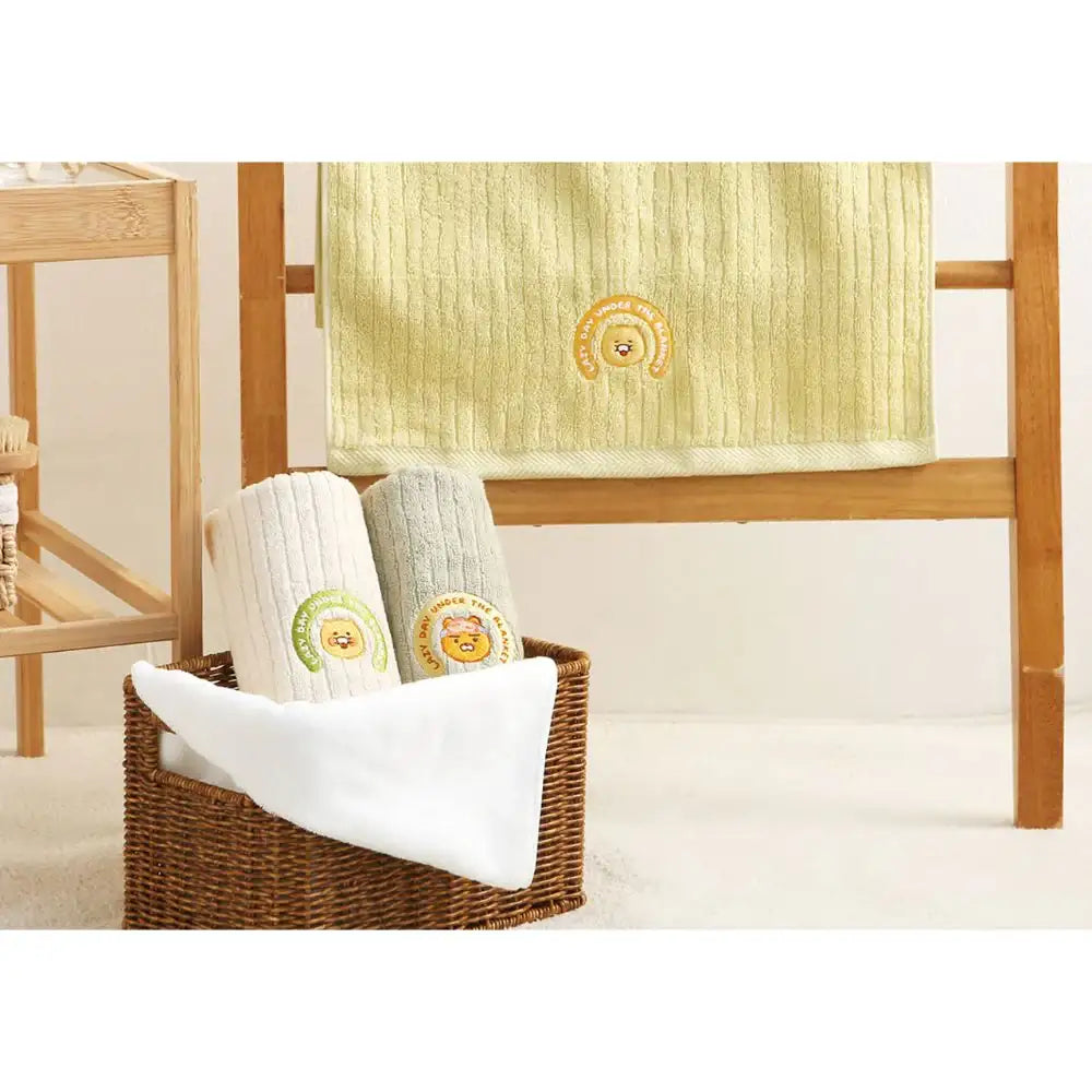 Kakao Friends - Lazy Day Under the Blanket Ryan Face Towel Set - Kakao Friends - Home & Living, Accessories - Harumio