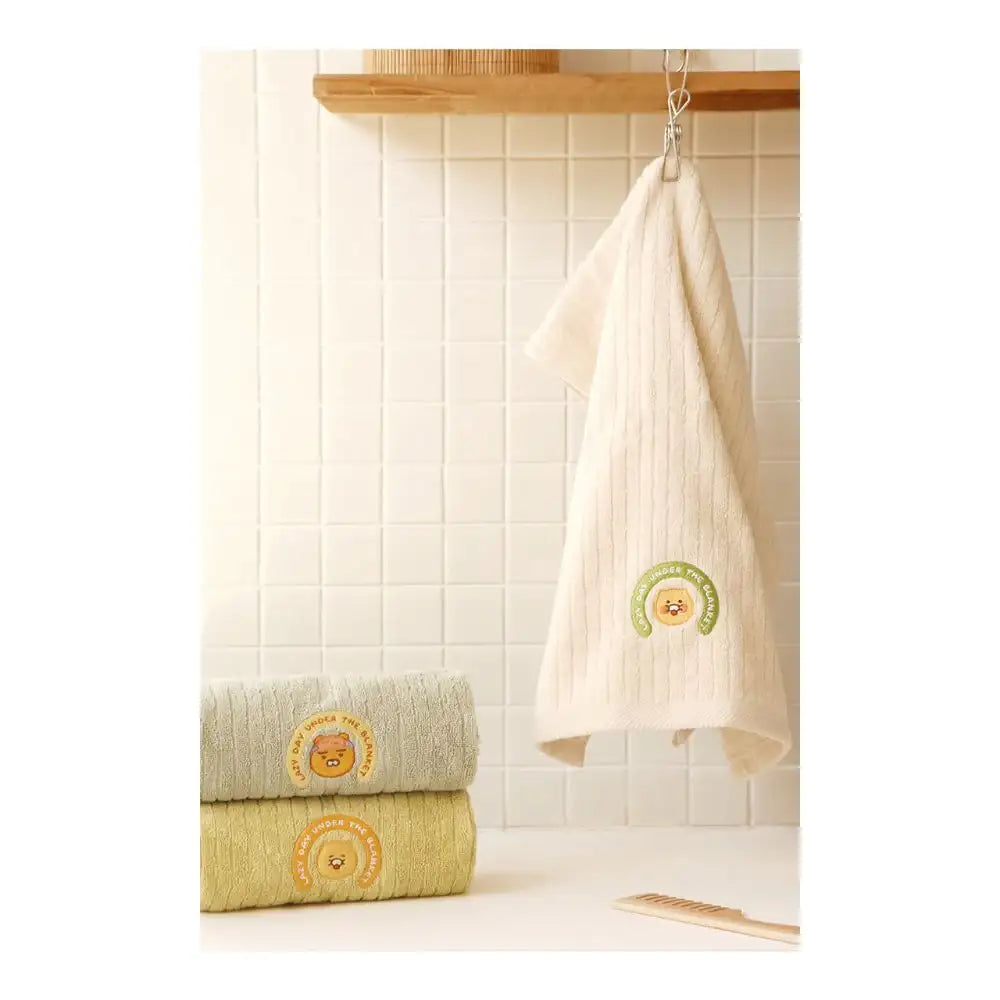 Kakao Friends - Lazy Day Under the Blanket Ryan Face Towel Set - Kakao Friends - Home & Living, Accessories - Harumio