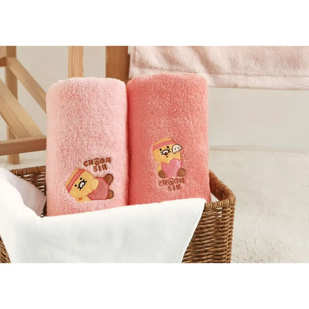 Kakao Friends - 40-thread Count Choonsik Face Towel Set - Kakao Friends - Home & Living, Accessories - Harumio