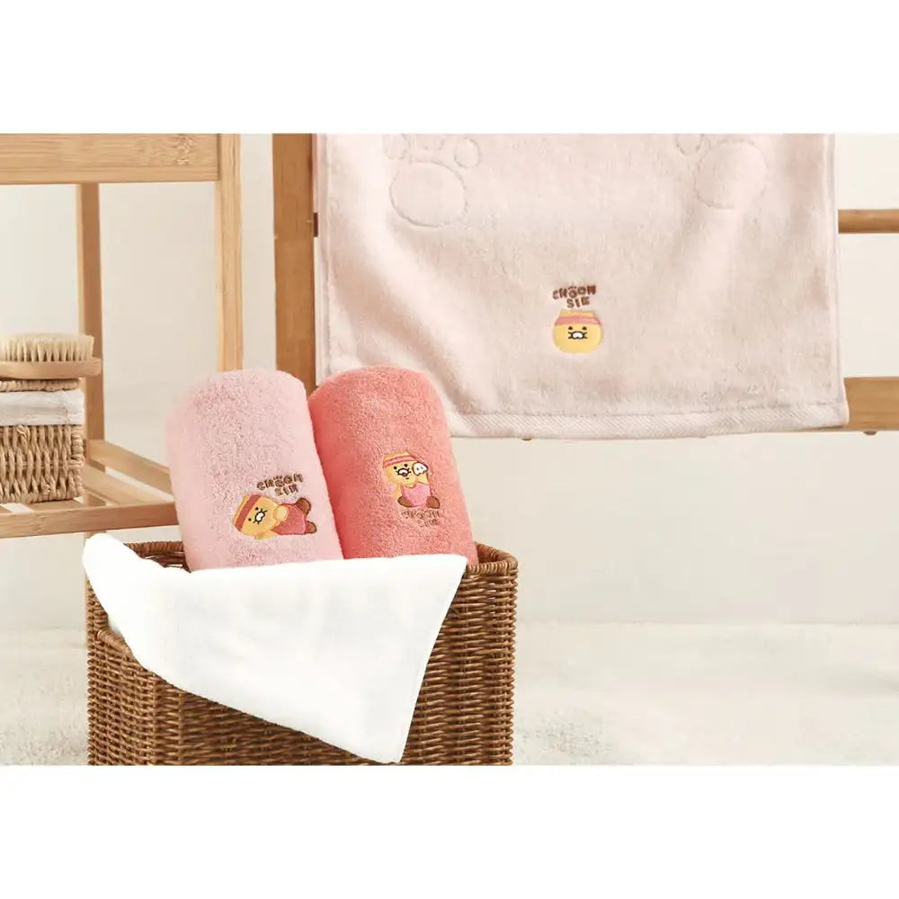 Kakao Friends - 40-thread Count Choonsik Face Towel Set - Kakao Friends - Home & Living, Accessories - Harumio