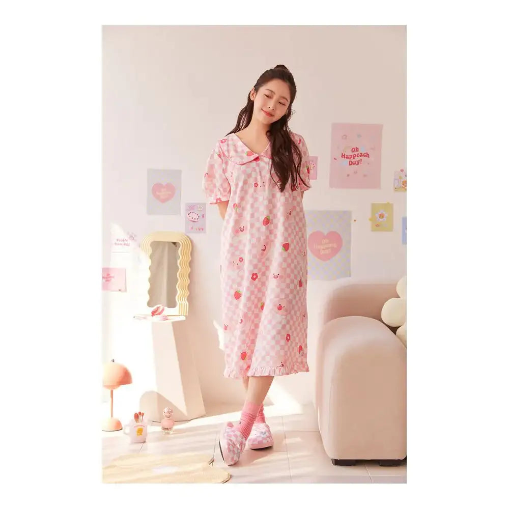 Kakao Friends - Oh Happeach Day Dress Pajamas - Kakao Friends - Home & Living, Accessories - Harumio