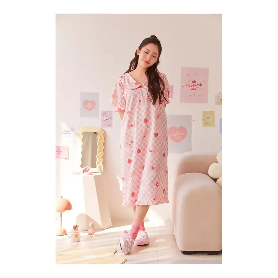 Kakao Friends - Oh Happeach Day Dress Pajamas - Kakao Friends - Home & Living, Accessories - Harumio