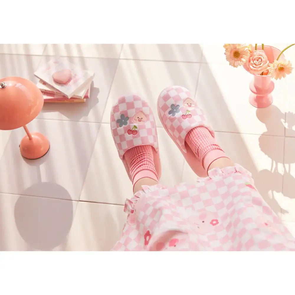 Kakao Friends - Oh Happeach Day Fabric Slippers - Kakao Friends - Home & Living, Accessories - Harumio