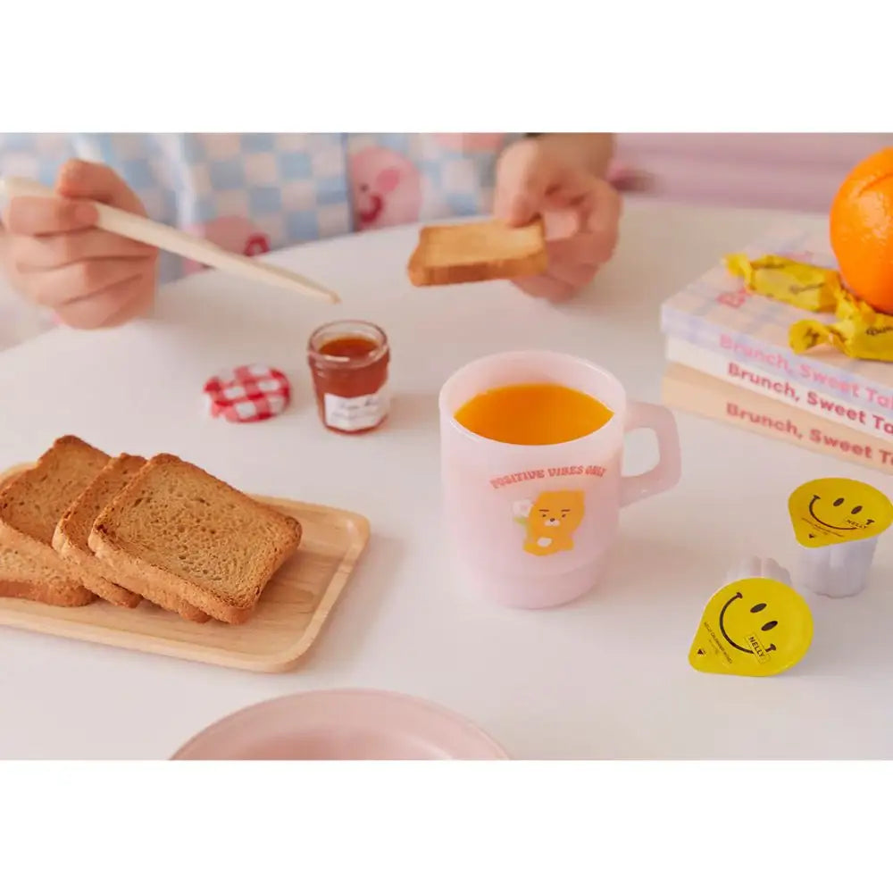 Kakao Friends - Oh Happeach Day Milk Glass - Kakao Friends - Home & Living, Accessories - Harumio