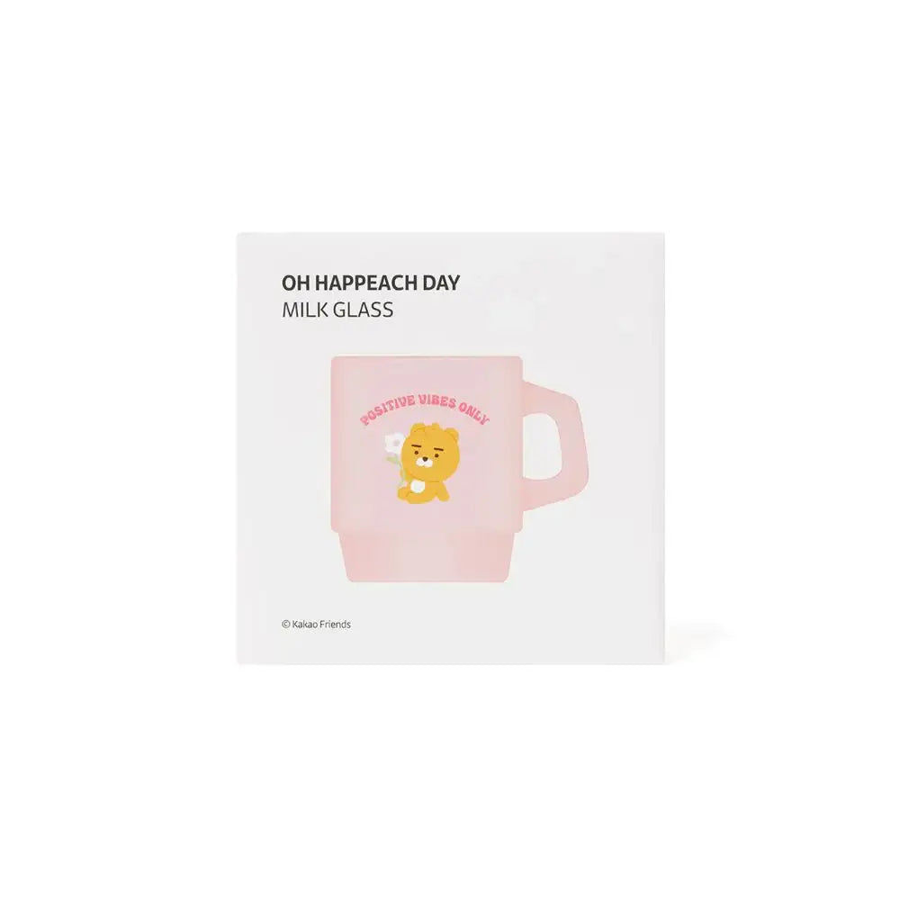 Kakao Friends - Oh Happeach Day Milk Glass - Kakao Friends - Home & Living, Accessories - Harumio