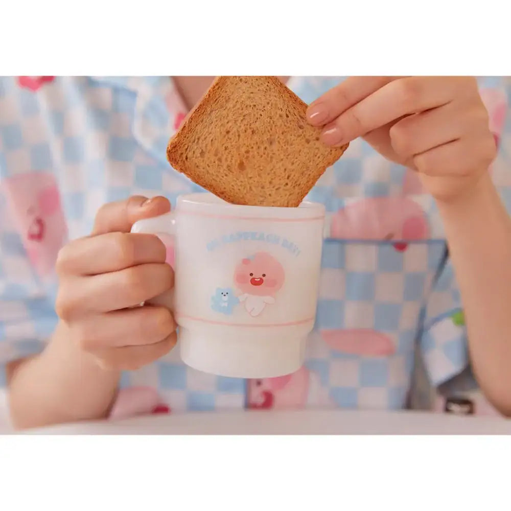 Kakao Friends - Oh Happeach Day Milk Glass - Kakao Friends - Home & Living, Accessories - Harumio