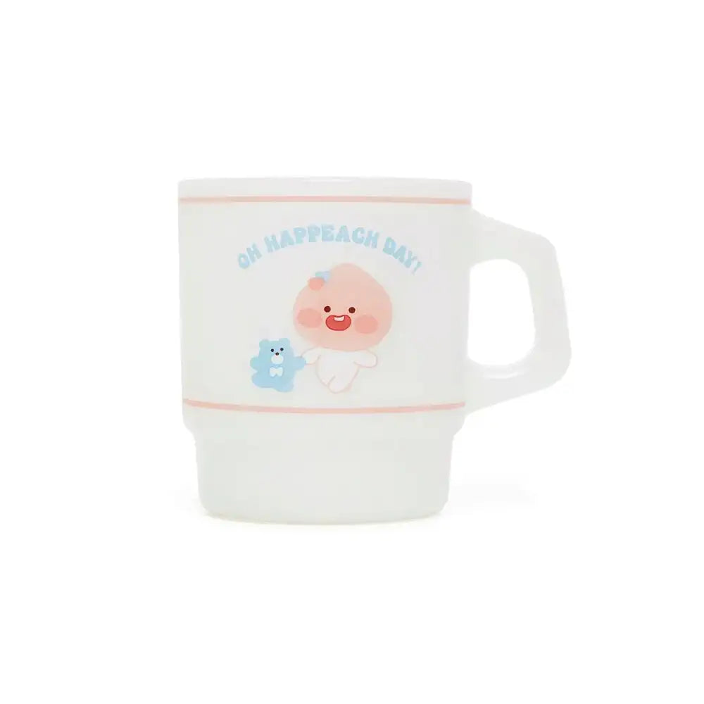 Kakao Friends - Oh Happeach Day Milk Glass